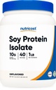 Busur Soy Protein Nutricost, 1 LB Unhafeared - 10 Grams Protein Per Serving, Vegan, GMO- Free & Gluten Free