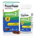 PreserVision AREDS 2 Eye Vitamin, # 1 Dokter Mata Disarankan Brand, Lutein dan Dalxanthin Tambahan dengan Vitamin C, Vitamin E, Zinc, dan Copper, 60 Softgels (Minigels)