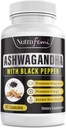 Organik Ashwagandha dengan Black Pepper untuk Imporved Absorpsi. Resistant to Stress, Increases Energy Levels & Support Memory Enhancement- 650 Mg 60 Kapsul