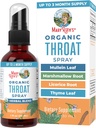 MaryRuth Organics USDA Organic Throat Spray dengan Mullein Leaf 124; Marshmallow Root & Licorice Root & Thyme Leaf 124; 4 Herbal Blend 124; Non-GMO 124; Vegan 124; Gluten Free Of4; 1 Fl Oz 124; Up to 100 pelayan