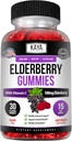 Kaya Ammuniune Dukung Vegetarian Vitamin Gummy, Zinc, Vitamin C, Elderberry, Vitamin E, Lemon Flavor (30 Gummies)