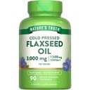 Nature 's Truth Flaxseed Oil Softgels 124; 90 Count 124; Cold Press, Non-GMO & Gluten Free Suplemen