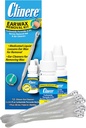 Clinere Earwax Removal Kit, Safely and Gently Clean Ear Wax, Itch Relief, Works Instantly .5oz Carbamide Peroksida, 2 x .5 Fl Oz dengan 12 Tongkat