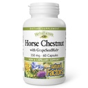 HerbalFactors by Natural Factors, Horse Chestnut, Antioksidant Dukung untuk Sistem Sirkulasi dan Veins dengan Grape SeedRich, 60 kapsul (60 porsi)