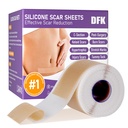 Silicone Scar Sheets, Silicone Scar Tape (1.6 "x 79" Roll-2M), Manfaatkan Scar Scar Scar Strips, Scar Soft Silicone Sheets for Surgical Scar, Keloid, Acne Scar, Burn Scar, C-Section