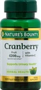 Nature 's Bounty Cranberry Fruit 4200mg Plus Vitamin C, 120 Softgels (pak 1)