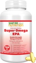 SHIFAA NUTRITISI Halal Fish Oil Softgeels 120 Ct, Kekuatan Ganda - Halal Omega 3 Suplemen Minyak Ikan. Wild Caught, Non- GMO & Purified