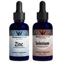 WellenessOne Loonic Liquid Zinc & Selenium Liquid Drops - Zinc Selenium Bundle untuk mendukung Imune System & Thyroid & Heart Health - 1.67 lf Zinc & Selenium Liquid Drops