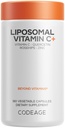 Codeage Lipomal Vitamin C 1500mg dengan Zinc, Elderberry, Citrus Bioflavonoid Grapefruit, Lemon, Powder Jeruk, Quercetin & Rose HIPS Fruit - Suplemen Vegan - Non-GMO, Segan pil, 180 Capsules
