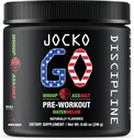 Jocko Bahan Bakar Pra Workout Powder dengan L- Citrulline, Nootropic & Caffeine untuk Endurance & Stamina - Keto, Low Sugar Blend for Distance Running, Cycling, Jiu Jitsu - 30 Servings (Watermelon)