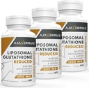 1400 mg Lipomal Glutathione, Superior Absoraction Complex Reduced Glutathione Suply Suplyone Suplying Supports with Vitamin C, Hyaluronic Acid, Master Antioksidant for Liver Detox, Brain, Skin