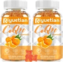 2 PackCOQ10 Gummies - CoQ10 500mg + Omega-3 EPA / DHA + Magnesium Glycinate + Zinc Citrate, untuk Mendukung Kesehatan Hati, Produksi Energi, Kelahiran Sistem & Pengaburan Mineral