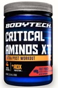 BODYTECH Kritical Aminos XT Intra / Post Workout Powder in Delicious Fruit Punch Flavor - Formulate to Dukung Muscle Recovery and Enhance Performance for Optimal Restractions (15.9 oz / 45 Servis)