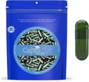 Kapsul Capsuline Chlorophyll Berwarna 00 Capsules Vegan Kosong - 1000 Cacah - Kosong Vevgie Pill Capsules - DIY Capsule Filling - Kosong Caps - Kosher Non-GMO Bersertifikat (Hijau)