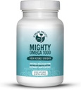 Mighty Omega 1000 Mampu 3 Tambahan 1000 MG EPA DHA Per Capsule Tinggi Dose Omega 3 Minyak Ikan Pasifik Selatan Anchovy - Triglyceride Omega 3 Acid Suplemen Gendut