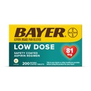 Bayer Aspirin Regimen Rendah Dose Hiburan Tablets, 81 mg, 200 Count