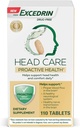 Excedrin Head Care Proactive Health dengan Magnesium, Riboflavin, Vitamin B6, Folic Acid dan Vitamin B12, Tambahan Dietary Head Health and Comfort Daily - 110 Count