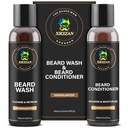 XIKEZAN Jenggot & Kondisioner Kondisioner Natural Softtener Set w / Argan & Joba Oils Smooths & Strengths Natal Menghentikan Stucking Stuffers Hadiah Hari Ayah untuk Pria-Nya Suami Ayah