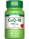 Nature 's Truth CoQ10 200mg Softgeels 124; 50 Count 124; Enhanced Absorpsi Suplemen 124; Plus Black Pepper Extract 124; Non-GMO, Gluten Bebas