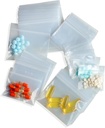 300 Pill Bags Kecil, 6 mil Sturdy 3 Diasorted Sizes 2x1.85 ", 2.5x2.25", 3x2.75 "Plastic Bags, Bisa dipakai Ulang Bags Clear Zip Bags, Pill Pouch Bags untuk Travel Jewelry and Small Craft Piesces