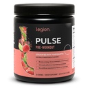 LEGION Pulse Pra Workout - All Natural Nitric Oxide Pretraining Drink to Boost Energy, Creatine Free, Alamic Sweetened, Beta Alanine, Citrulline, Alpha GPC (Strawberry Margarita)