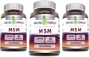 Amazing Formula MSM (Methylsulfonymetana) Supplemen 124; 2000 Mg Per Serving 14; Capsules 124; Non- GMO 124; Gluten Free 124; Made in USA (3 Pack, 120 Count)
