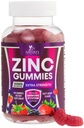 Zinc Gummies 50mg - Bone Skin & Imune Dukung Kesehatan Gummy & Premium Antioksidant Chewable untuk Dewasa - Gegan Absorpsi Tinggi, Gluten Free Zinc Suplemen Vitamin - Tasty Berry Flavor - 120 Gummim
