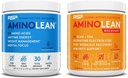 RSP NUTRITITSI AminoLean Pre Energy (Blue Raspberry 30 Servings) with Aminolean Recout Boost (Blood Orange 30 Servings)
