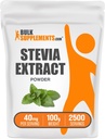 BulkSuplements.com Stederia Extract Powder - Stederia Sweetener - Zero Calorie Sweetener, Gluten Free, 40mg per Serving, 100g (3.5 oz) (Paket 1)