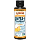 Tambahan Minyak Ikan Barlean Omega 3 dengan Vitamin D untuk Pria dan Wanita, Mangga Peach, 1080mg EPA dan DHA Acid Gendut, 8 oz