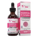 Lab BioSource Estical B Kompleks - Daily Vegan Vitamin B- Complex Sublingual Liquid Drops w / Metyl B12 (2oz / 60ml Bottle) - 60- Day Supply