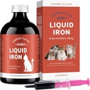 Suplemen Besi untuk Kucing - Cair Besi untuk Anemia dengan Cat Vitamin, Dukung Iron Levels, Sel Merah Proxement, Boost Energi dan Vitalitas dalam Cat Kesehatan, 3.4oz (100ml)