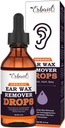 Oil Pembersih Telinga Organik Wax Removal Menjatuhkan untuk Telinga Membungkus - Natural Ear Wax untuk Anak, Dewasa, Bayi - Liquid Removal Ears, Ear Kesehatan (Dibuat di Amerika Serikat)