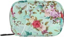 Rose Floral Bird Pill Box 7 Day Cill Case Bag Travel Pill Organizer Bag dengan Zipper Portable Case Compact Size for Vitamin Suplemen