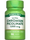 Nature 's Truth Ultra Chromium Picolinate 1000mcg 124; 90 Tablet Dally 124; Vegan, Non-GMO & Gluten Free Supplemen