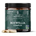 Pendukung Kompleks Serrata TRIBE ORGANICS Boswellia untuk Dukungan Gabungan, Relief Muscle - Vegetarian None-GMO 120 Capsules, Potensi Tinggi - Boswellin Super dengan Ginger Extract & Black Pepper - 420mg