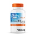Doctors Best Sustained- Rilis Niachin dengan niaXtend, Support Heart Health, Non- GMO, Gluten Free, Vegan 120 Tablet