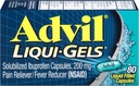 Advil Pain Reliever / Fever Reducer, 200mg Solubilized Ibuprofen (80- Count Liqui- Gel Capsules, Pack of 2)