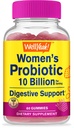 Provinsi WellYeah untuk Perempuan Gummies - 10 Milyar CFU - untuk Dukungan Digetical, Kesehatan Gut, dan Dukungan Kesehatan Feminin - Flavors Natural Sourced - Vegan, Delayed Rilis Women Probiotic - 60 Gummies