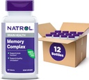 Kompleks Memori Natrol dengan Ginkgo Biloba 120mg dan B Vitamin, Tambahan Dietary untuk Kesehatan Otak dan Memori Dukungan, 60 Tablet, 30 Hari Supply (Paket 12)