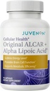 Juvenon Cellular Health Aver4; Heart, Brain Supplement with Acetyl L-Carnitine and Biotin - Support NAD + Fungsi, Produksi Energi, Mood, Revitalisasi Metabolisme, Mintal Focus & Clarity (90 Capsules)
