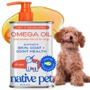 Minyak ikan Pet Omega 3 asli untuk Anjing & Kucing - Memproyekes Sehat Skin, Mantel Shiny, & Strong Joints - Dibuat dengan Minyak Salmon Liar Alaska untuk Anjing - Tasty, Seram Omega 3 6 9 Liquid Suplemen - 16oz