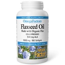 Omega Factors by Natural Factors, Flaxseed Oil, Supports Overall Health with Omegaga-3, 6 and 9 Fatty Acids, 180 softgels (180 porsi)