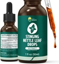 Stinging Nettle Tincture, Organic Nettle Leaf Extract Liquid, 98% Absorpsi, Vegan, Non-GMO, Gluten Free, Alkohol Free- 1 Fl Oz