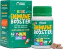 Suplemen Dukungan Imune bagi Anak-Vitamin D, Mushroom Tiger Milk, Colostrum, Prebiotic - Lengkap Gut & Ammune Boost, Repiratory Ammune Dukungan Anak-Anak & Toddler-60 Colocolate Chewable