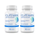 Tambahan L-Methylfolate (1mg) - Kekuatan Profesional dengan Optimined Bioactive Methyfolat - 5 MTHF - Nun-GMO, Gluten Free, Soy Free, GMP - 180 Vegetarian Unflagranted Capsules
