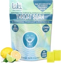 Laki Comparals Throat Soak Herbal Throat Lozenges (14 Ct) - Hawaiian Sea Salt Sore Throat & Dry Mouth Soothing Drops - Vegan, Non-GMO, Sugar- Free & Gluten- Free Sweet and Salty Herbal Candies