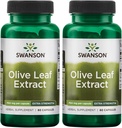 Swanson Olive Leaf Extract Capsules dengan 20% Oleuropein - (60 Capsules, 750mg Setiap) 2 Pack