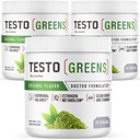 (3 Paket) Testo Greens Powder - Testo Greens, TethoGreens Powder, TethoGreens, TesoGreens Advanced Formula, Testo Greens All Natural Formula, Tethogreens Powder Revider, 90 Bulan