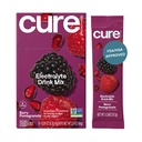 Cure Hidration 134; Plant - berbasis Electrolyte Drink Mix 124; No added Sugar 14; Dehydration Relief powder Made dengan Coconut Water 124; Nor-GMO 124; Vegan 124; Box of 8 Packets - Berry Pconuate